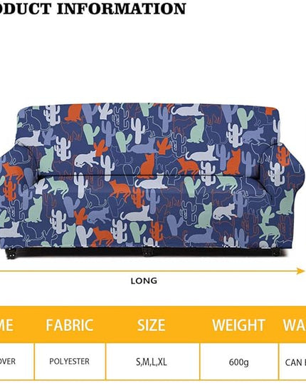 FKELYI Christmas Sofa Cover Slipcover Xmas Theme Reindeer Snowflake Printed Super Soft Stretch Sofa Couch Cushion Cover Durable Furniture Protector-L FKELYI