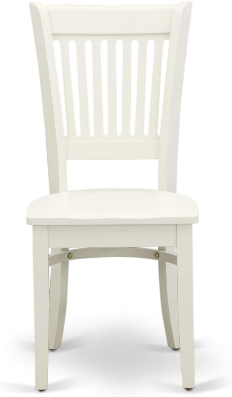 East West Furniture Norden 3 Piece Modern Set Contains a Rectangle Wooden Table with Dropleaf and 2 Dining Chairs, 30x48 Inch, Linen White - LeafyLoom