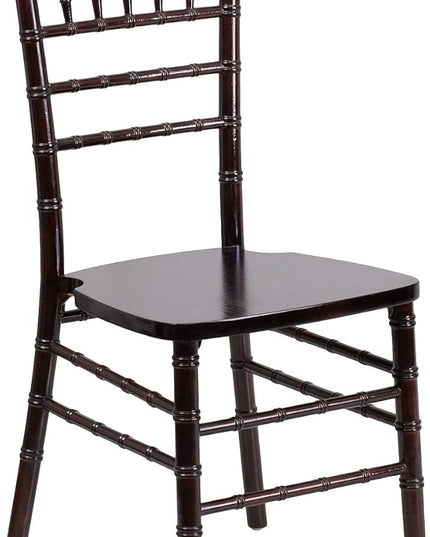 Flash Furniture HERCULES Series Walnut Wood Chiavari Chair - LeafyLoom
