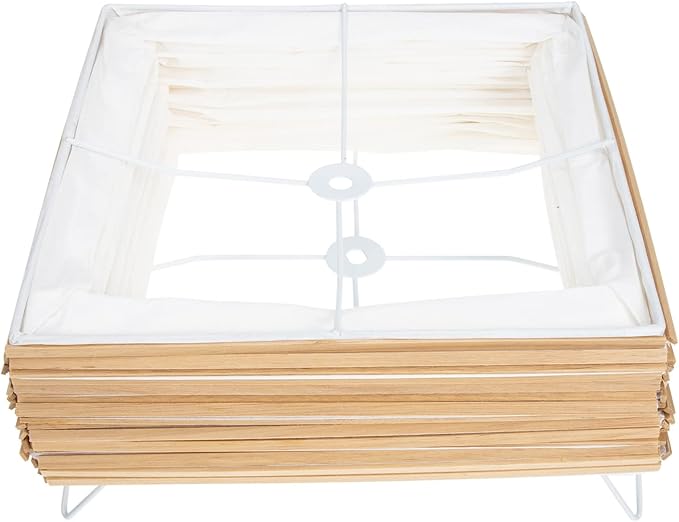 Uonlytech Paper Floor Lamp Shades Nordic Style Table Lampshades Barrel Chandelier Light Cover Protector for Home Hotel Bedside Desk Floor Lamp, Beige - LeafyLoom
