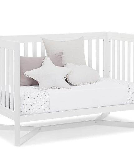Delta Children Tribeca 4-in-1 Baby Convertible Crib, Bianca White - LeafyLoom