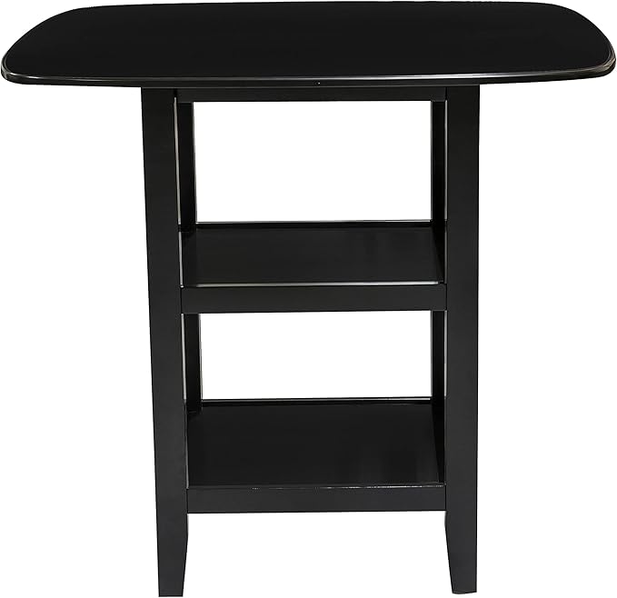 Lexicon Skyway 5-Piece Counter Height Dining Set, Black - LeafyLoom