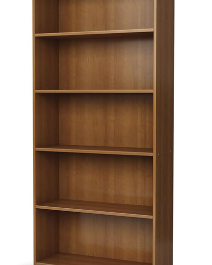 South Shore Axess 5-Shelf Bookcase - Morgan Cherry - LeafyLoom
