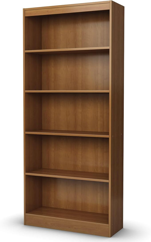 South Shore Axess 5-Shelf Bookcase - Morgan Cherry - LeafyLoom