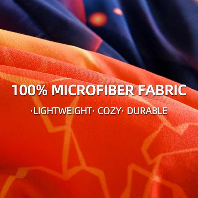 Btargot Basketball Fire Court Comforter Sets Twin for Boys Teens,3D Sports Bedding,Soft Microfiber Reversible Quilt with 2 Matching Pillow Shams - LeafyLoom