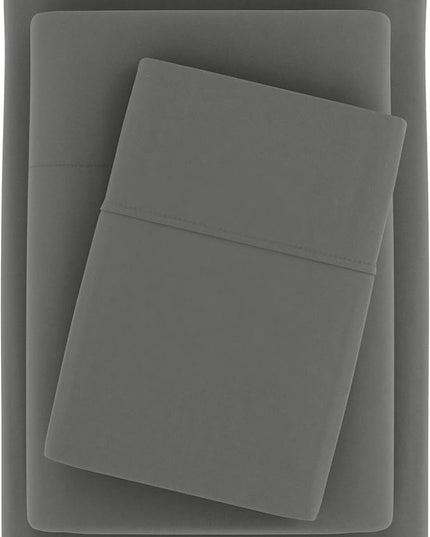 Linen Market Bed Sheets for Queen Size Bed (Gray) - Sleep Better Than Ever with These Soft and Cooling Queen Sheets - Deep Pocket Fits 16" Thick Beds - 4 Piece Queen Sheet Set - LeafyLoom