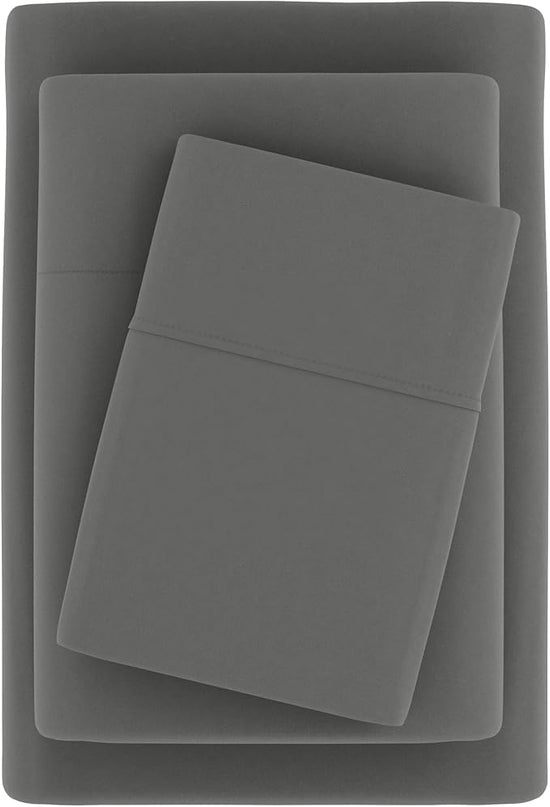 Linen Market Bed Sheets for Queen Size Bed (Gray) - Sleep Better Than Ever with These Soft and Cooling Queen Sheets - Deep Pocket Fits 16" Thick Beds - 4 Piece Queen Sheet Set - LeafyLoom