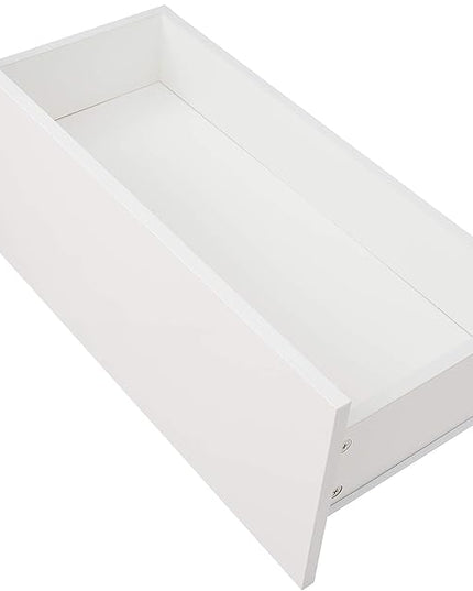 HOUAGI LED TV Stand for Televisions up to 55 Inchs,Modern Entertainment Center with Storage Drawer and Glass shelf, TV Console Table for Living room,Bedroom,White - LeafyLoom