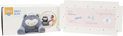 Soft Landing Grey Sweet Seats | Premium Character Chair with Carrying Handle & Side Pockets Owl - LeafyLoom