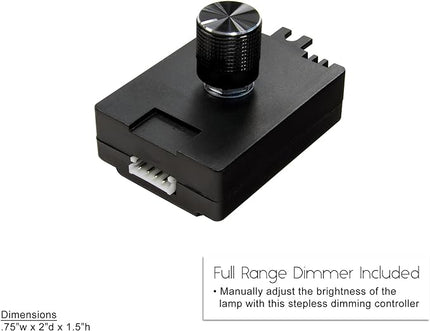 Cocoweb 19" Dimmable Adjustable Energy-efficient LED Grand Piano Clip-on Lamp with Rotational Light Shade - Mahogany Bronze with Brass Accents - GPLED19MBD - LeafyLoom