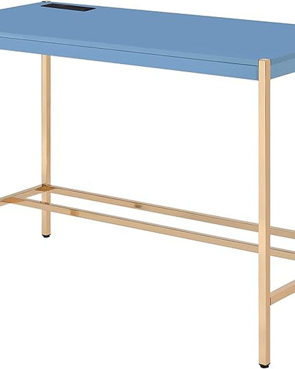 NicBex Laik-DW-00066-DX Desks, 42" W x 20" D x 30" H, Navy Blue - LeafyLoom