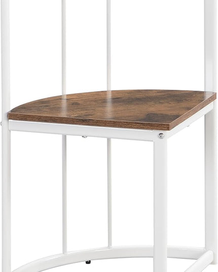 7-Piece Modern Set-Compact 55-Inch Faux Marble Kitchen Table with 6 Chairs-Elegant and Practical Dining Room Furniture-White and Cherry Finish - LeafyLoom