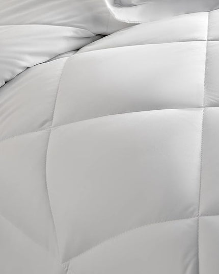 CozyLux Full Comforter Set with Sheets 7 Pieces Bed in a Bag White All Season Bedding Sets with Comforter, Pillow Shams, Flat Sheet, Fitted Sheet and Pillowcases - LeafyLoom