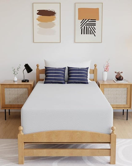 FDW 14 inch Gel Memory Foam Mattress Medium Firm Mattresses for Cool Sleep Relieving No Fiberglass CertiPUR-US Certified Mattress in a Box,Twin - LeafyLoom