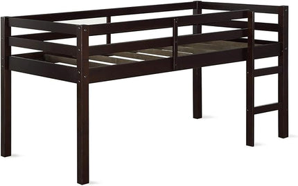 DHP DA8377-E Milton Twin, Espresso Loft Bed - LeafyLoom