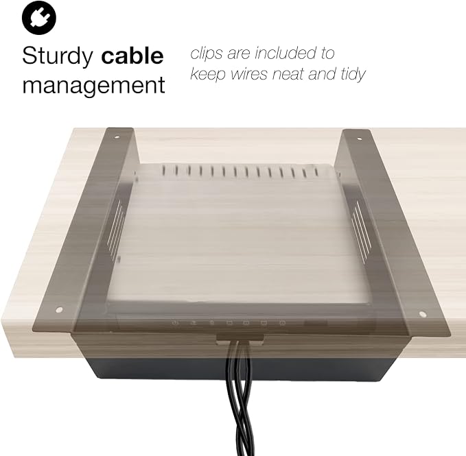 – Premium Under Desk Storage – Convenient Under Desk Drawer – Mountable Desk Drawer for Office & Home – Desk Storage from Alloy Steel – Ideal for Organizing – Size – Black/White - LeafyLoom