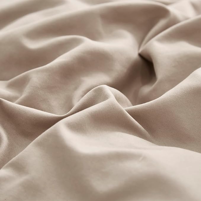 Taupe Comforter Queen Khaki Bedding Set Women Soft Dark Champagne Bedding Set Men Breathable Cream Coffee Comforter Set Queen Coffee Color Bed Set - LeafyLoom
