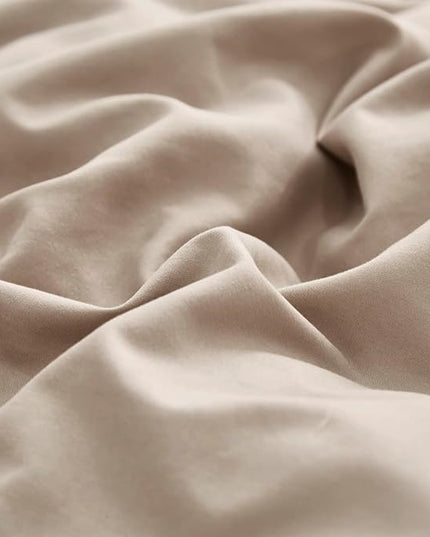 Deep Champagne Comforter Set Twin Cream Coffee Bedding Set Solid Champagne Comforter Set Twin Women Soft Champagne Bedding Set Men Breathable Comforter Set Twin Khaki Bed Set - LeafyLoom