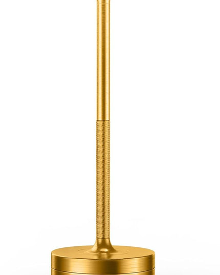 LED Rechargeable Cordless Table Lamp, Battery Operated Stepless Dimming Modern Portable Outdoor Table Light for Dining Restaurant Patio[Burnished Gold]… - LeafyLoom