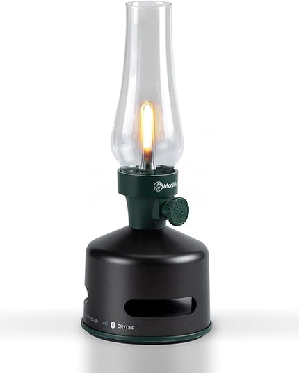 MoriMori design lamp with loudspeaker (green-black) - LeafyLoom