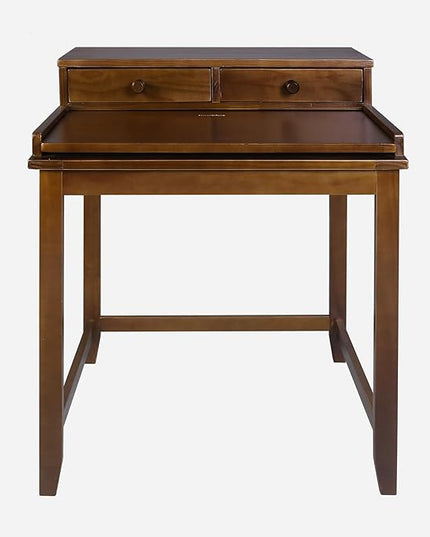 Casual Home Office Concealed Compartment Desk, Truffle Brown - LeafyLoom