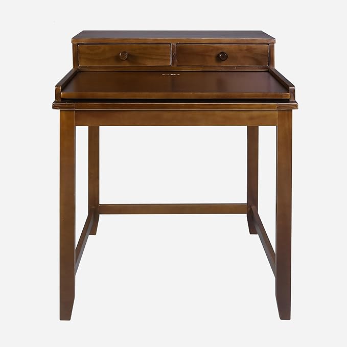 Casual Home Office Concealed Compartment Desk, Truffle Brown - LeafyLoom
