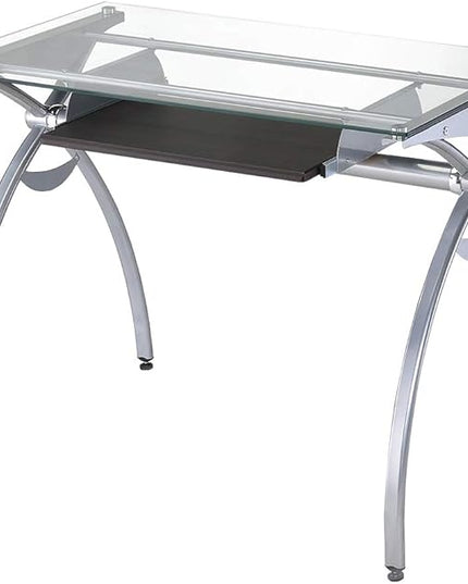 NicBex Laik-DW-00054-DX Desks, 43.25" W x 22.5" D x 29.5" H, White - LeafyLoom