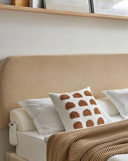 Bed Wedge Pillow for Headboard Gap Bed Mattress Gap Filler (0-8'') Memory Foam Bed Crack Headboard Pillow Stopper to Close The Gap Between Headboard Wall and Mattress Space Filler Full - LeafyLoom