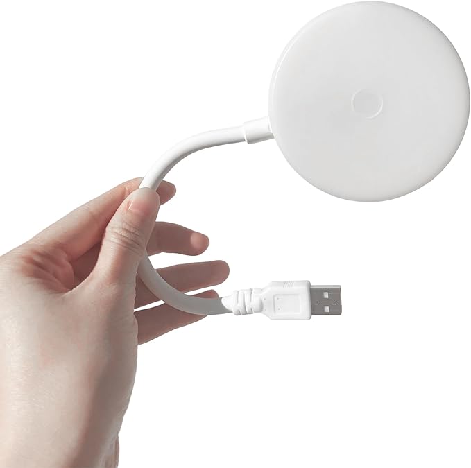 USB Night Light with 3 Color Mode, Arbitrary Brightness Control Small lamp, Portable 360° Flexible Gooseneck for Reading, Makeup, Fill Light, Travel, Outdoor, Power Failure Emergency. - LeafyLoom
