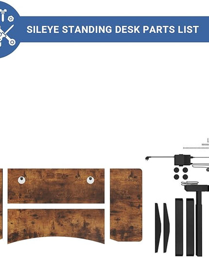 Electric Sit Dual Motor Height Adjustable, Memory Stand Up Desk with Drawer, Ideal for Daily Use at Home Office, Bedroom, 63x30 Inch, Dark Brown - LeafyLoom