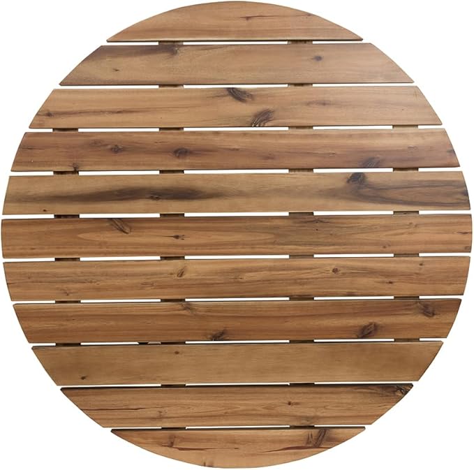 NicBex Coffee Table Wooden Coffee Table with Storage Round Center Tables with Natural Legs Dining Table for Living Room, Dining Room, Office, and Bedroom,35.6" W, Natural Wood+Brown - LeafyLoom