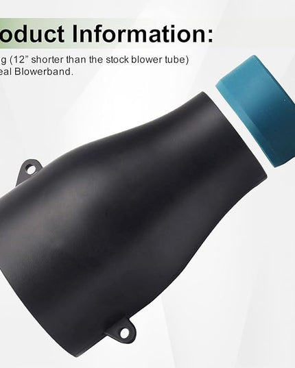 Car Drying Nozzle for Makita 18V LXT Leaf Blowers XBU03Z, XBU03SM1, DUB184Z, DUB184PT, DUB184PT2 - Contain Protective Silicone Band - LeafyLoom