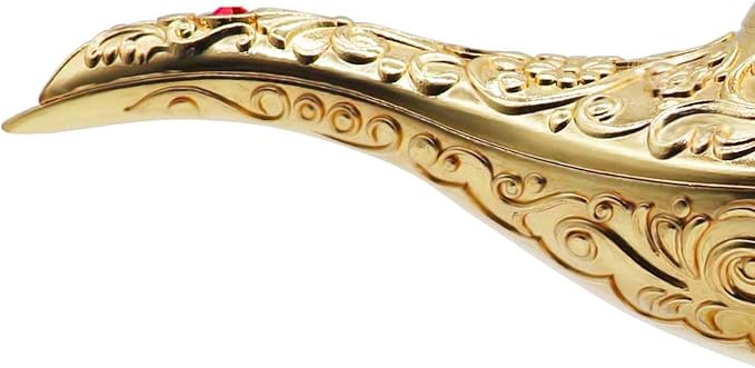 Classic Vintage Collectable Rare Legend Aladdin Magic Genie Costume Lamp Home Table Decoration & Gift, Gold - LeafyLoom