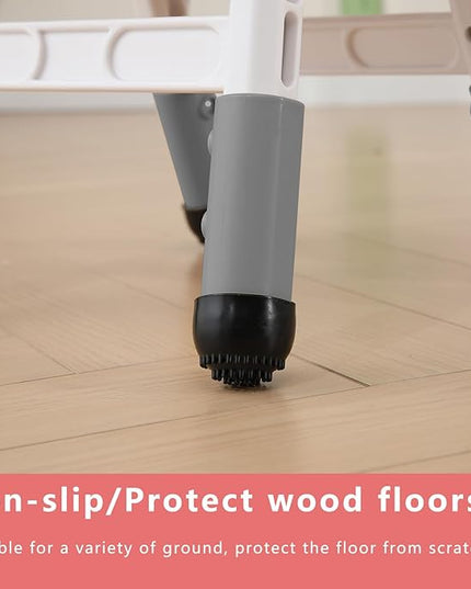 Adjustable Kid Chairs Indoor 3 Level Adjustable Suitable for Children Age 2-6. Maximum load-bearing 220LBS Suitable for Family Classroom and Nursery Child Seat Set (2-Pack-Dark Grey) - LeafyLoom