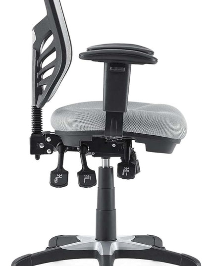 Modway EEI-757-GRY Articulate Ergonomic Mesh Office Chair in Gray - LeafyLoom
