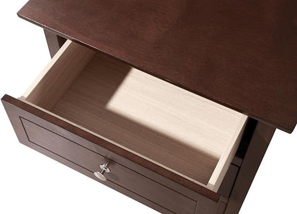 Glory Furniture Daniel 3 Drawer Nightstand in Cappuccino - LeafyLoom