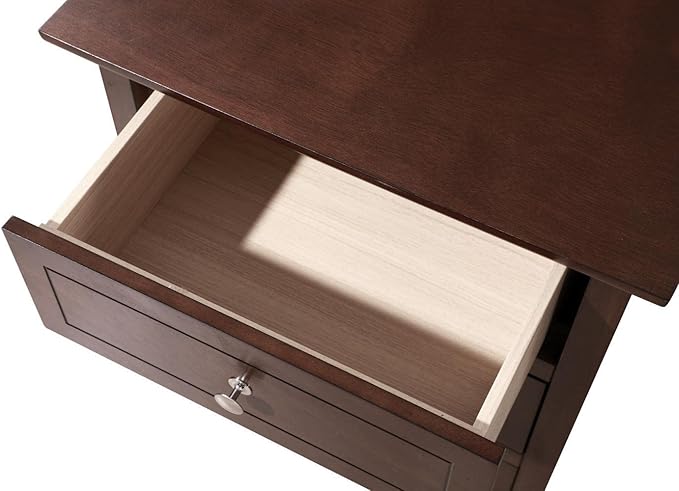 Glory Furniture Daniel 3 Drawer Nightstand in Cappuccino - LeafyLoom