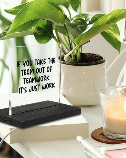 Inspirational Gifts for Employees, Motivational Quotes for Desk, Inspiration Work Gifts, Desk Coworker Gifts for Women Office Work Bestie Gifts for Women YTZ75 - LeafyLoom