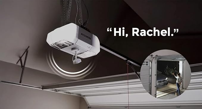 LiftMaster myQ Smart Garage HD Camera - WiFi Enabled - myQ Smartphone Controlled - Two Way Audio - Works with Key by Amazon in-Garage Delivery - Model MYQ-SGC1WLM, White FAS