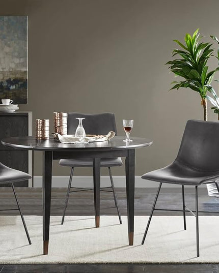 Poly and Bark Paxton Dining Chair, Set of 2 Grey - LeafyLoom