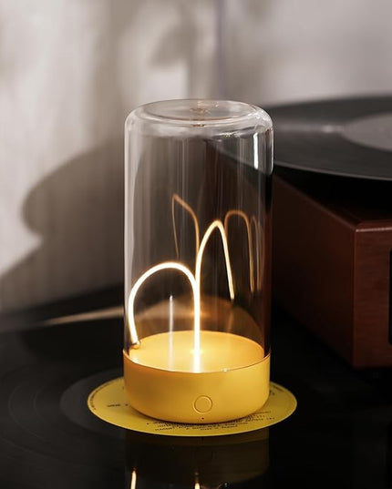 Mini Minimalist Table Lamp Cordless LED Desk Lamp Rechargeable Modern Night Lights Portable Nightstand Lamps Unique Ambient Light Mood Lighting for Bedroom, Beside, Nursery - LeafyLoom