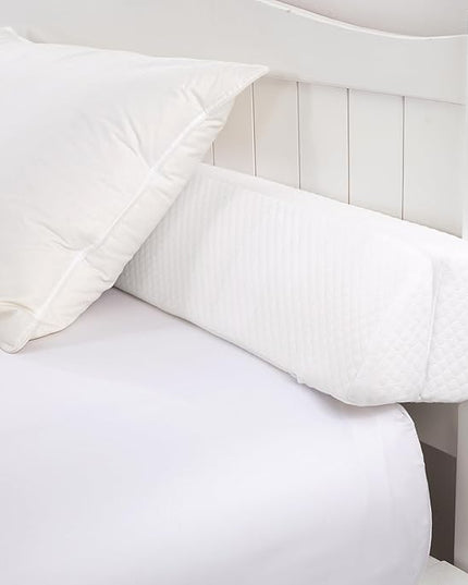 HOMBYS Wedge Pillow Headboard for Bed Gap,Foldable Bed Wedge Gap Filler Twin Size,Matterss Gap Filler,Multi Functional Bed Crack Pillow, Fill The Gap (0-7") Between Your Headboard and Mattress,White - LeafyLoom