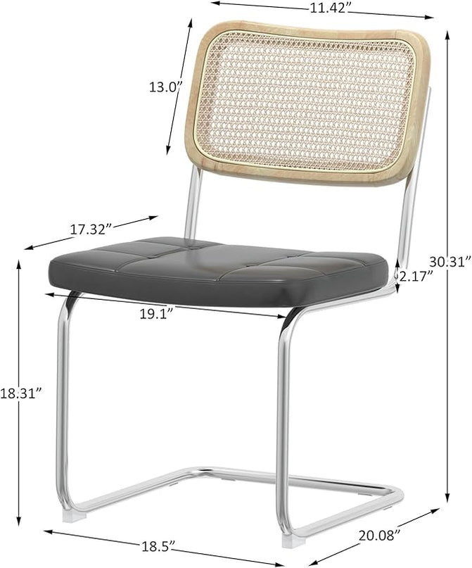 NicBex Haerin-SD-00287-LWJ Dining Chairs, 19.1"x20.1"x30.3", Gray - LeafyLoom
