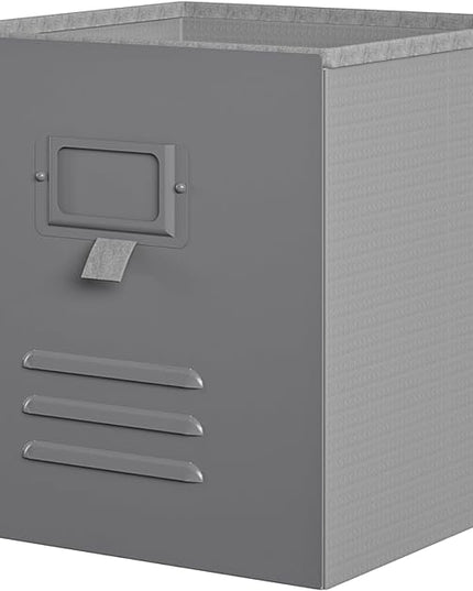 Little Seeds Nova Metal Locker 3 Pack-Graphite Grey Storage Bins - LeafyLoom
