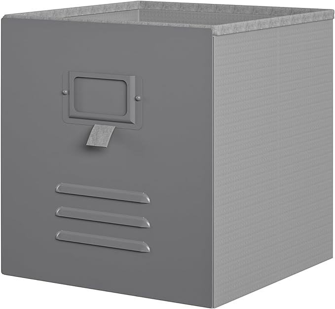 Little Seeds Nova Metal Locker 3 Pack-Graphite Grey Storage Bins - LeafyLoom