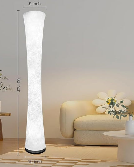 Floor Lamp, floor lamps for living room, floor lamp for bedroom, standing lamp, RGB Color Changing, Music Sync, APP Remote Control, 62'' Standing Lamp for Living Room,see installation video here - LeafyLoom