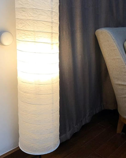 Paper Floor Lamp Shades Nordic Style Table Light Shades Barrel Chandelier Protector for Home Hotel Bedside Desk Wall - LeafyLoom
