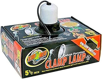 Zoo Med Deluxe Porcelain Clamp Lamp, 5.5" - LeafyLoom
