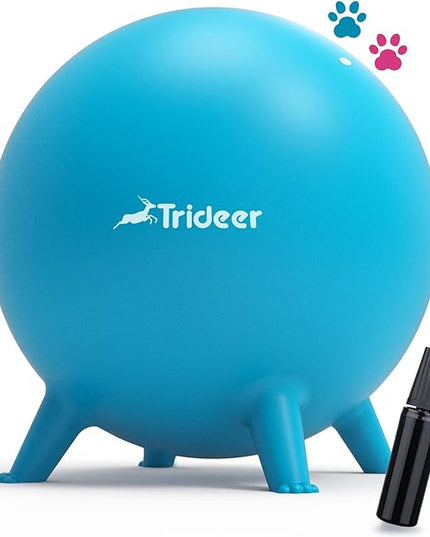 Trideer Flexible Seating for Classroom Elementary, Yoga Ball Chairs for Kids, Wobble Chair of School Supplies for Sensory Kids, Student Desk Chairs for Homeschool (Blue, 45cm) - LeafyLoom