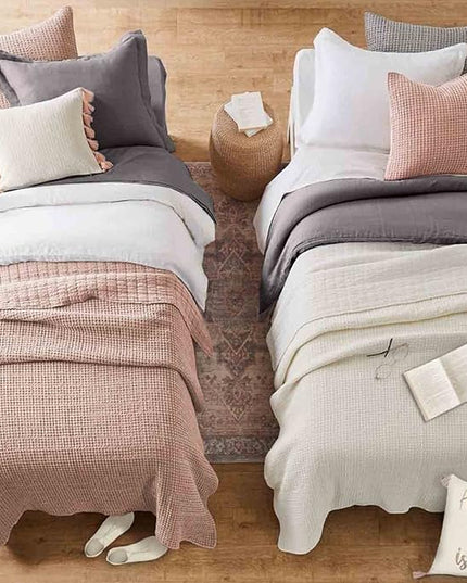 ETDIFFE Grey Comforter Set Twin/Twin XL Size, 2pc Aesthetic Modern Gray Bedding Set - Soft & Lightweight All Season Extra Long Microfiber Down Alternative Bed Comforter with 1 Pillow Sham - LeafyLoom